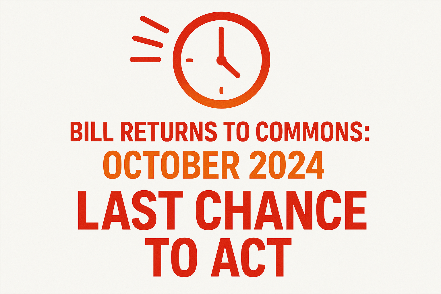 Last chance to act