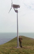Bob Robarts and wind turbine