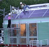 solar panel on ecohouse in puerto rico