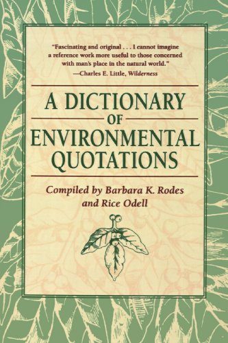 Dictionary of Environmental Quotations