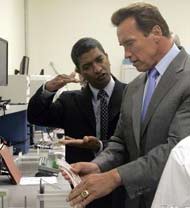 K.R. Sridhar and Arnold Schwarzenegger