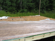 Install the subfloor, cover for protection