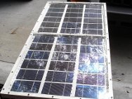 The finished solar panel