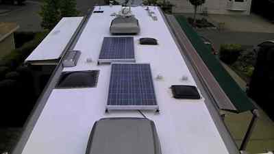 Winnebago adapted for solar power