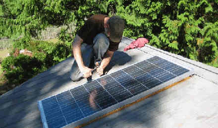 Installing solar panels