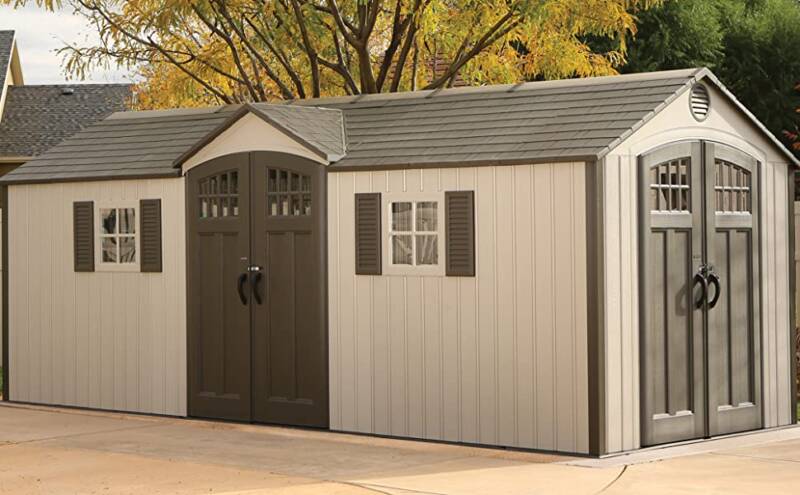 20 x 8 Ft. Outdoor Storage Shed, Desert Sand