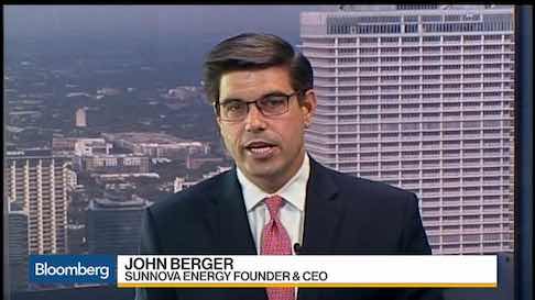 John Berger of Sunnova on Bloomberg TV